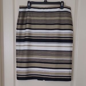 NYCC Striped Pencil Skirt With Slit Size L